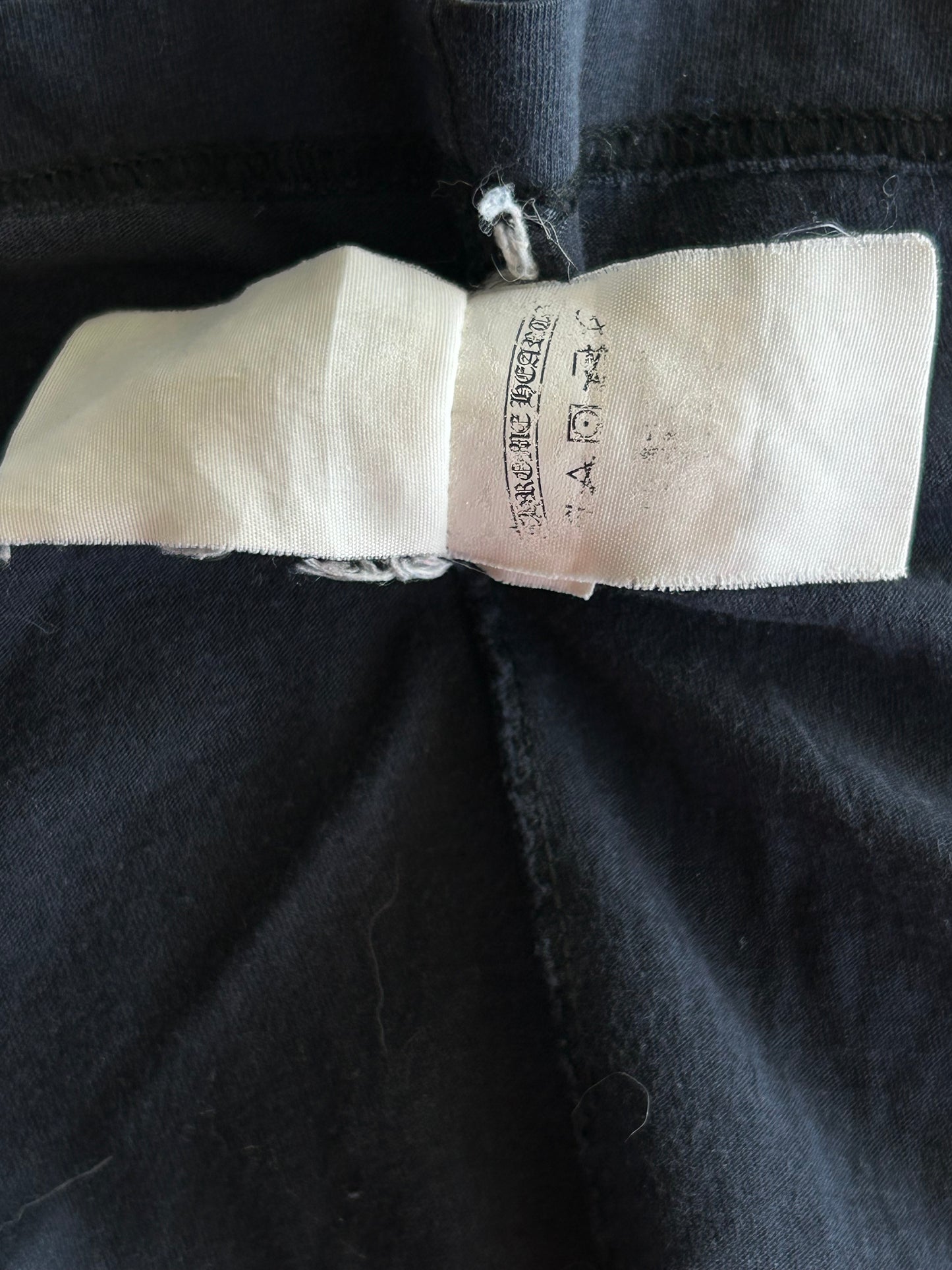 Chrome Hearts Black & White Malibu Cross Logo T-Shirt