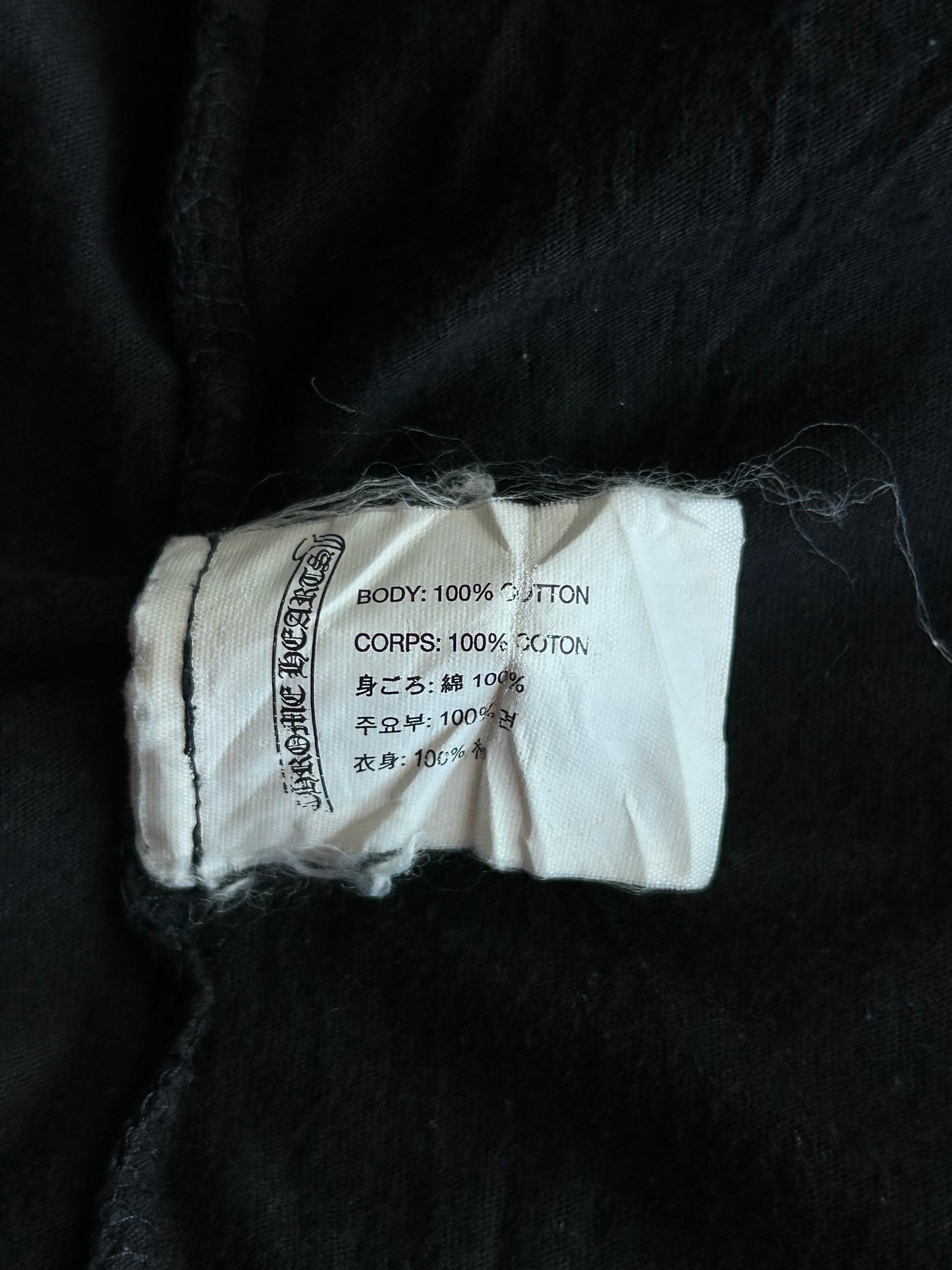 Chrome Hearts Black & White Cross Logo T-Shirt