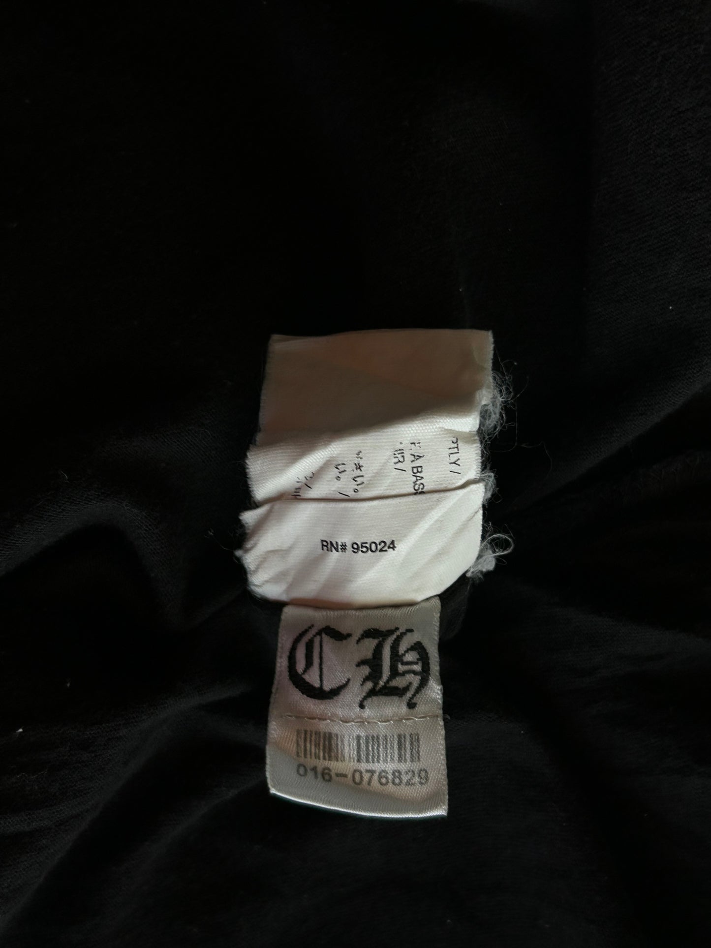 Chrome Hearts Black & White Cross Logo T-Shirt