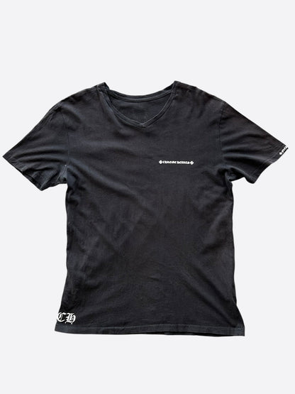 Chrome Hearts Black & White Cross Logo T-Shirt