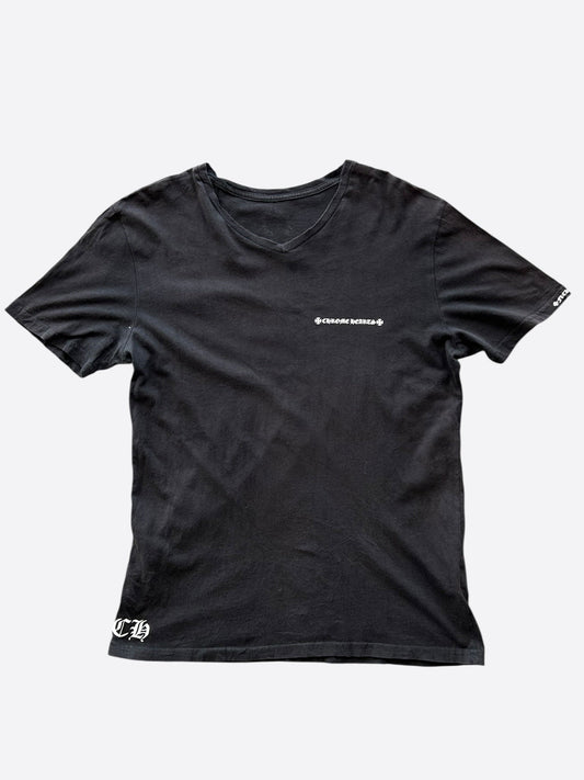 Chrome Hearts Black & White Cross Logo T-Shirt