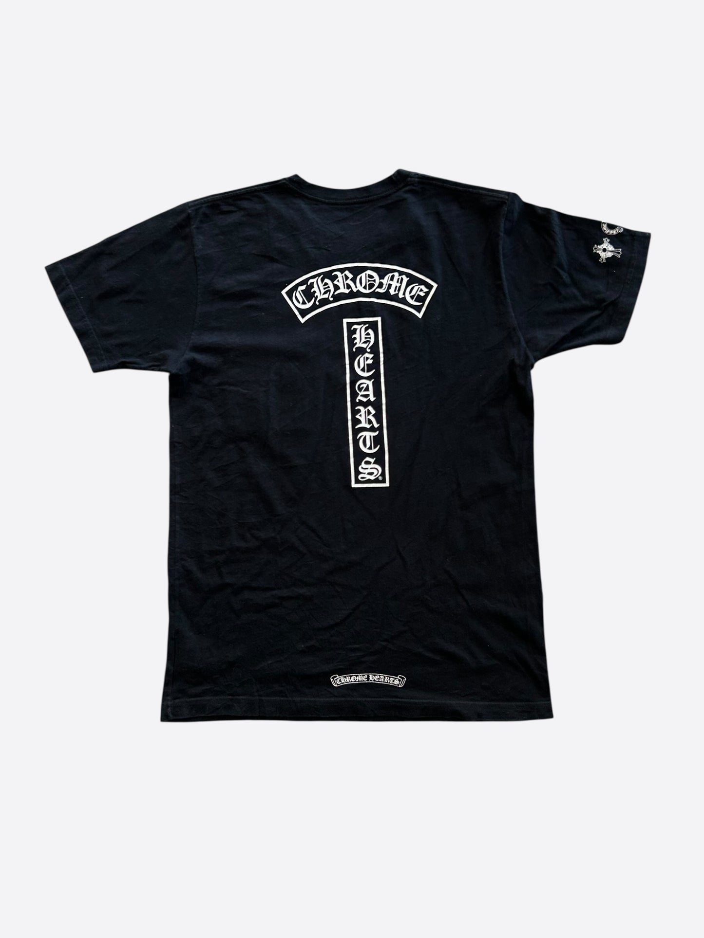 Chrome Hearts Black & White T-Bar Logo T-Shirt