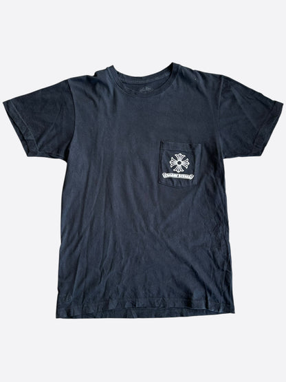 Chrome Hearts Black & White Dagger Logo T-Shirt
