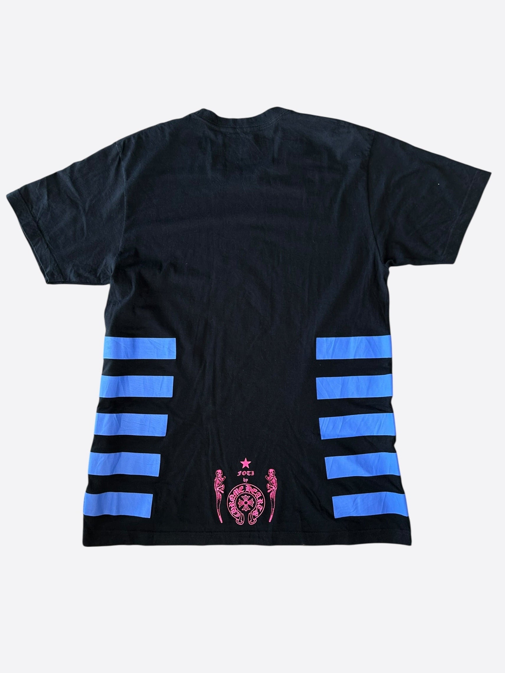 Chrome Hearts フロントボーダープリントTシャツ Chrome Hearts Black & Multicolor Foti Jarvis Graphic T-Shirt