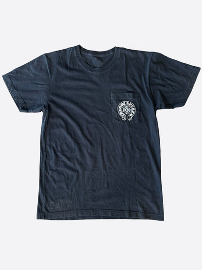 Chrome Hearts Miami Exclusive Black & White Horseshoe Logo T-Shirt