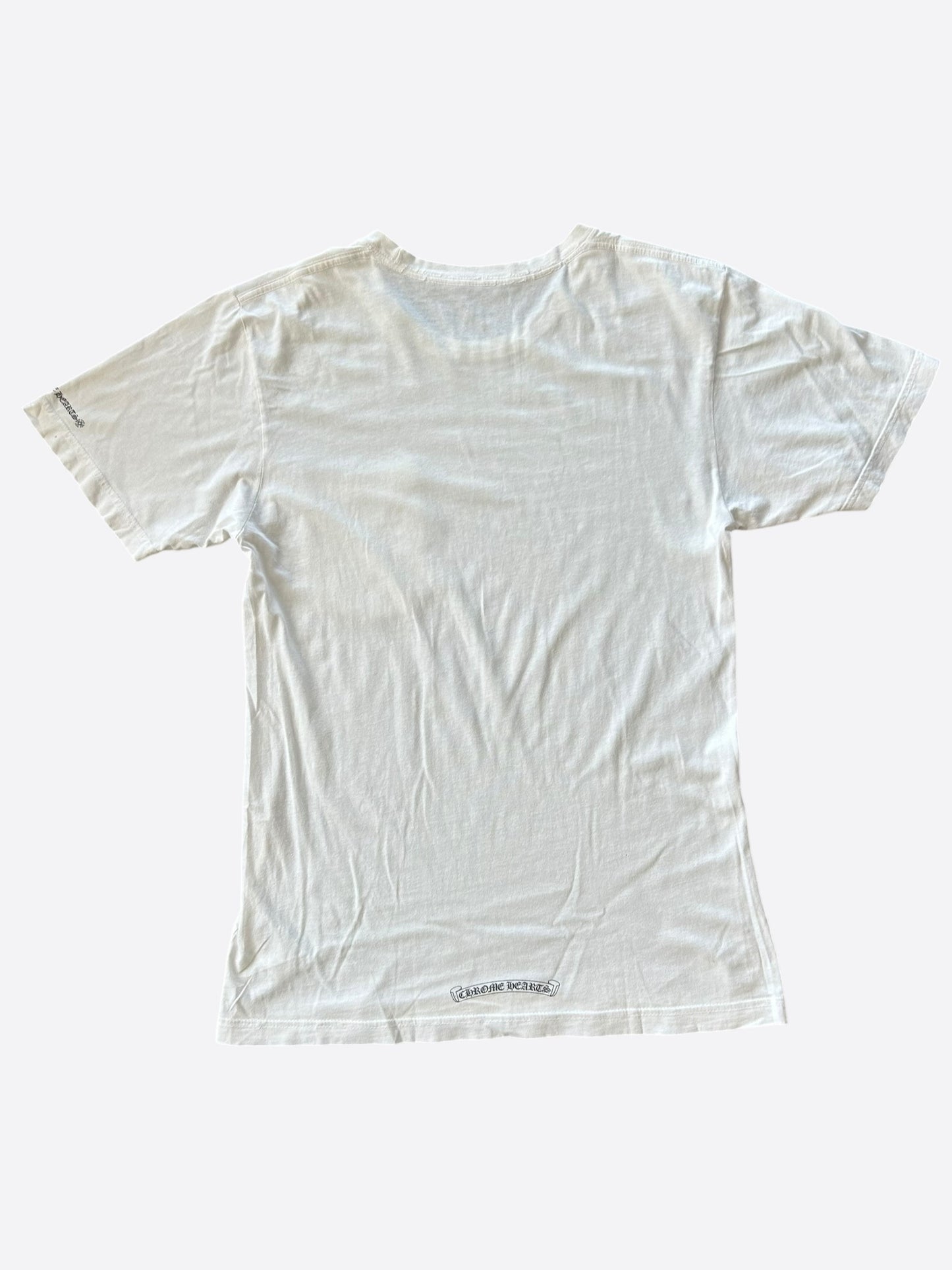 Chrome Hearts White & Black Neck Logo T-Shirt