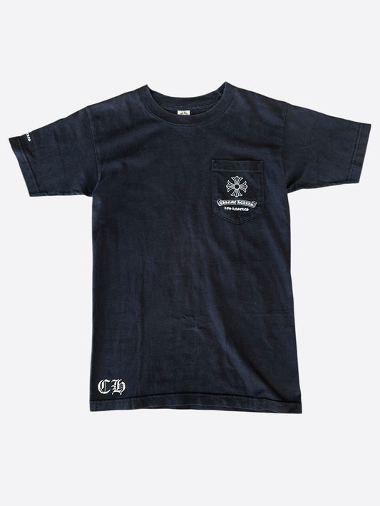 Chrome Hearts Black & White Los Angeles Exclusive Cross Logo T-Shirt