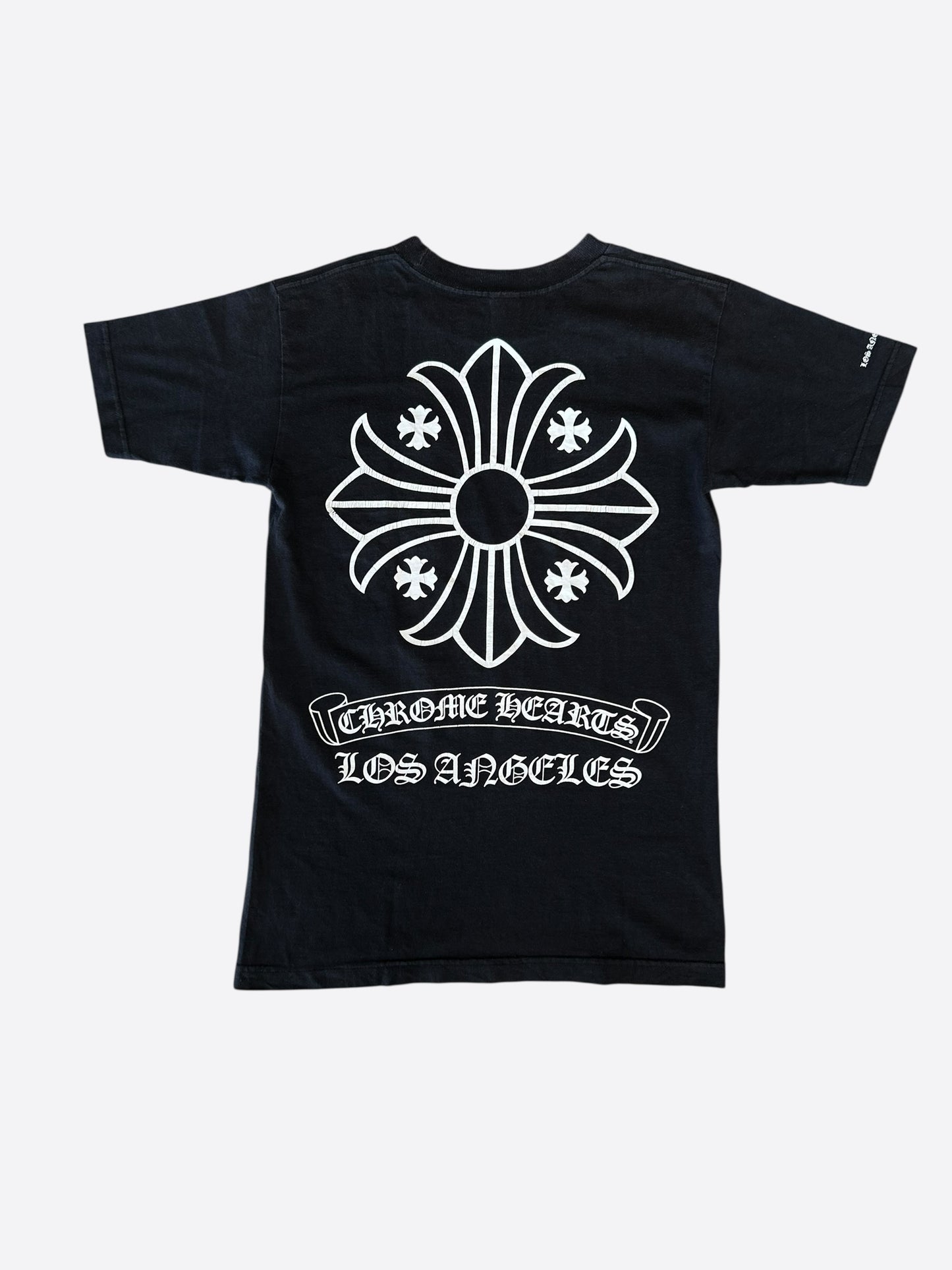 Chrome Hearts Black & White Los Angeles Exclusive Cross Logo T-Shirt