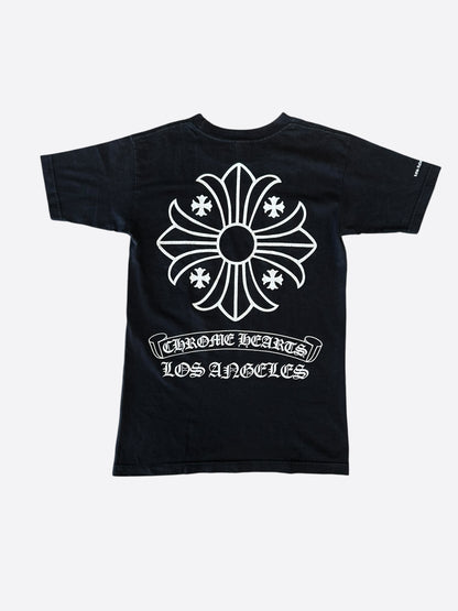 Chrome Hearts Black & White Los Angeles Exclusive Cross Logo T-Shirt