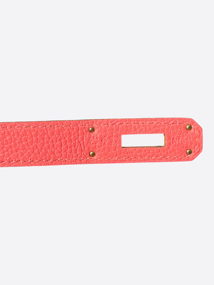 Hermes Pink Togo & Gold Hardware Kelly 28