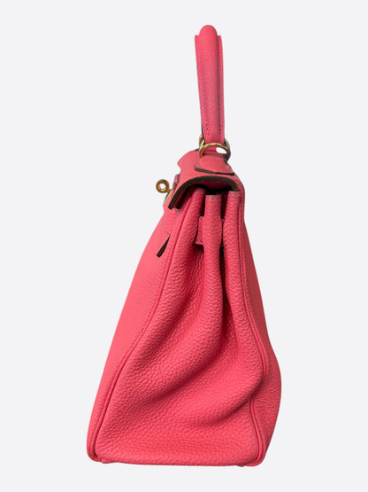 Hermes Pink Togo & Gold Hardware Kelly 28