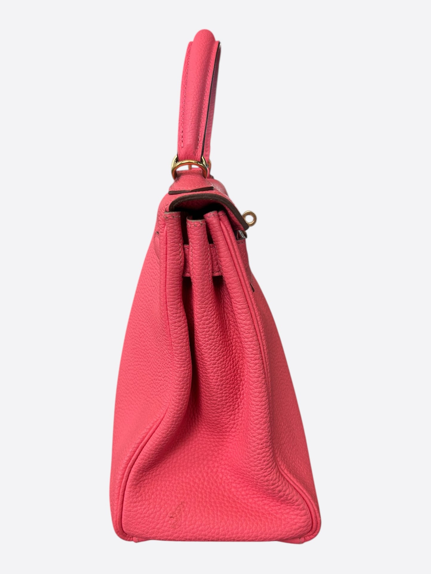 Hermes Pink Togo & Gold Hardware Kelly 28