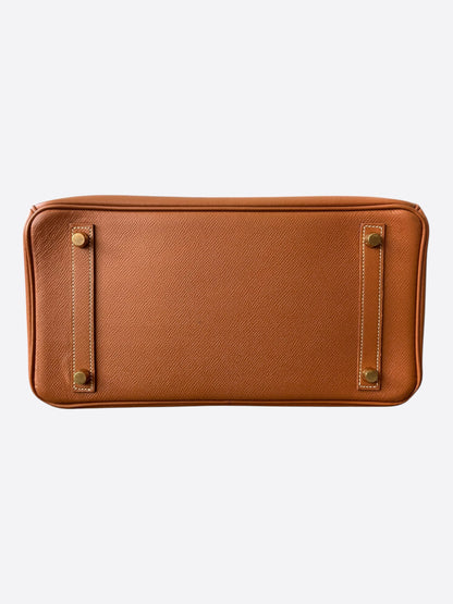 Hermes Brown Epsom & Gold Hardware Birkin 30
