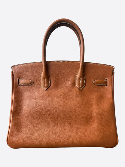 Hermes Brown Epsom & Gold Hardware Birkin 30