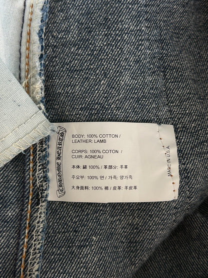 Chrome Hearts Levi's Gallery Dept Blue & Black Cross Patch Flared Jeans