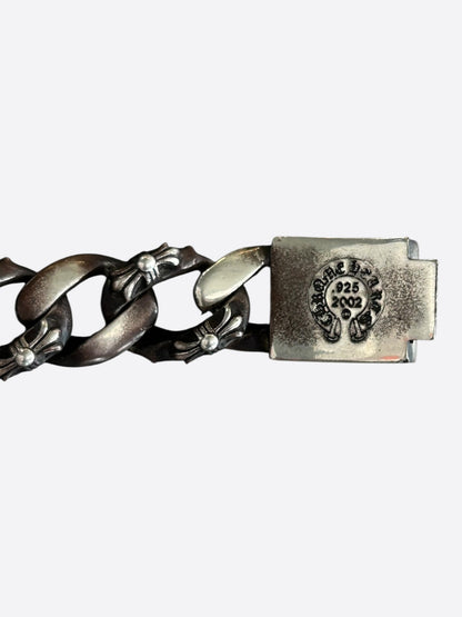 Chrome Hearts Silver Fancy Link Cuban Bracelet