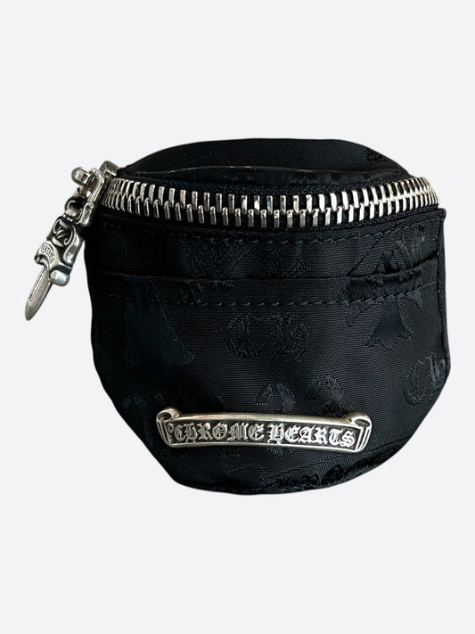Chrome Hearts Black Stencil Nylon Wrist Bag
