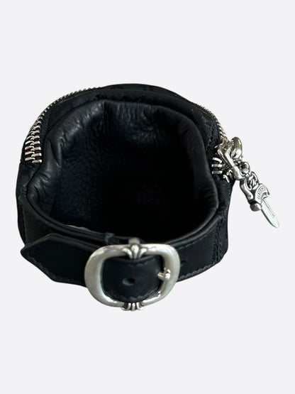 Chrome Hearts Black Stencil Nylon Wrist Bag