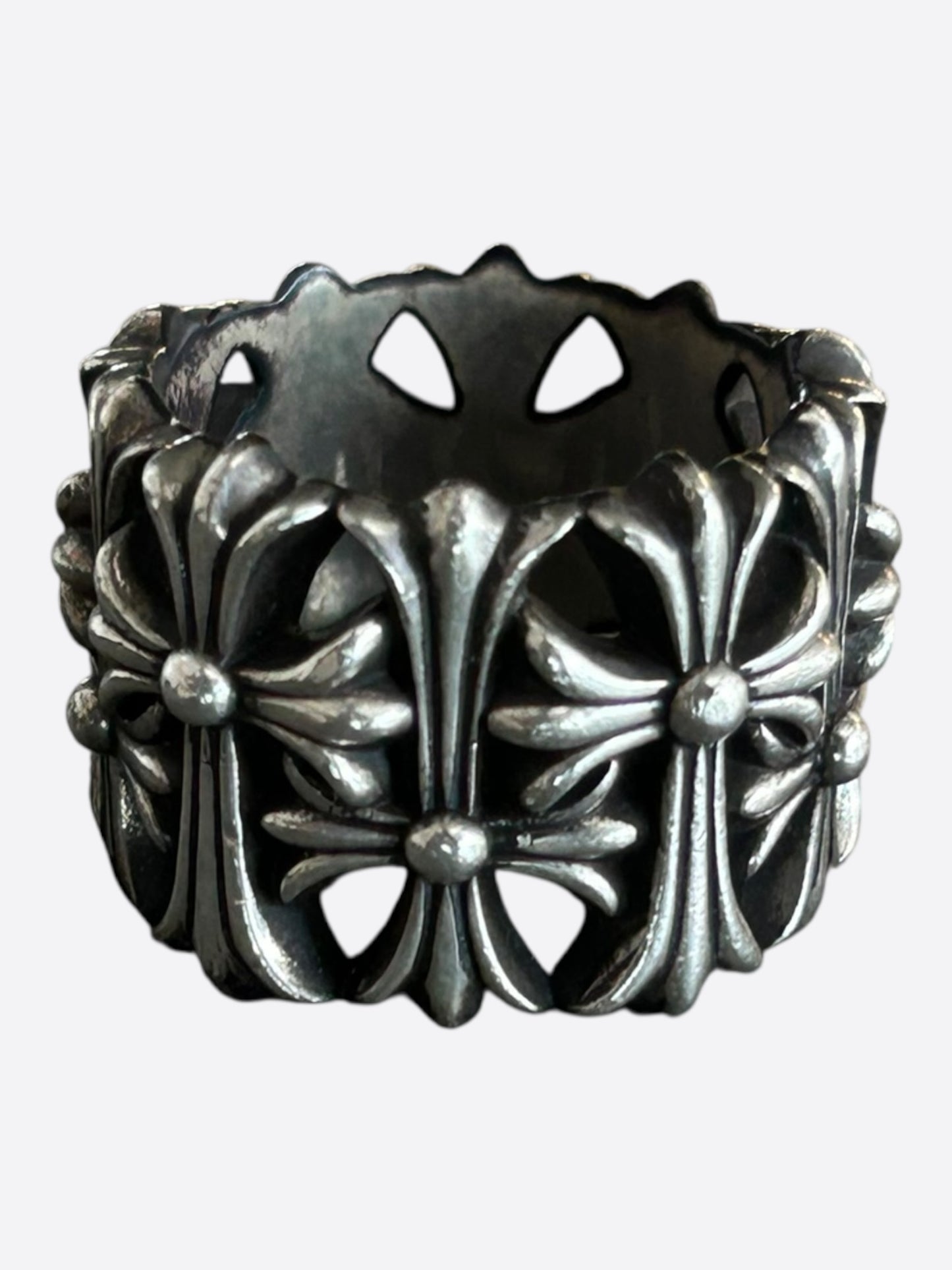 Chrome Hearts Silver Cemetery Ring