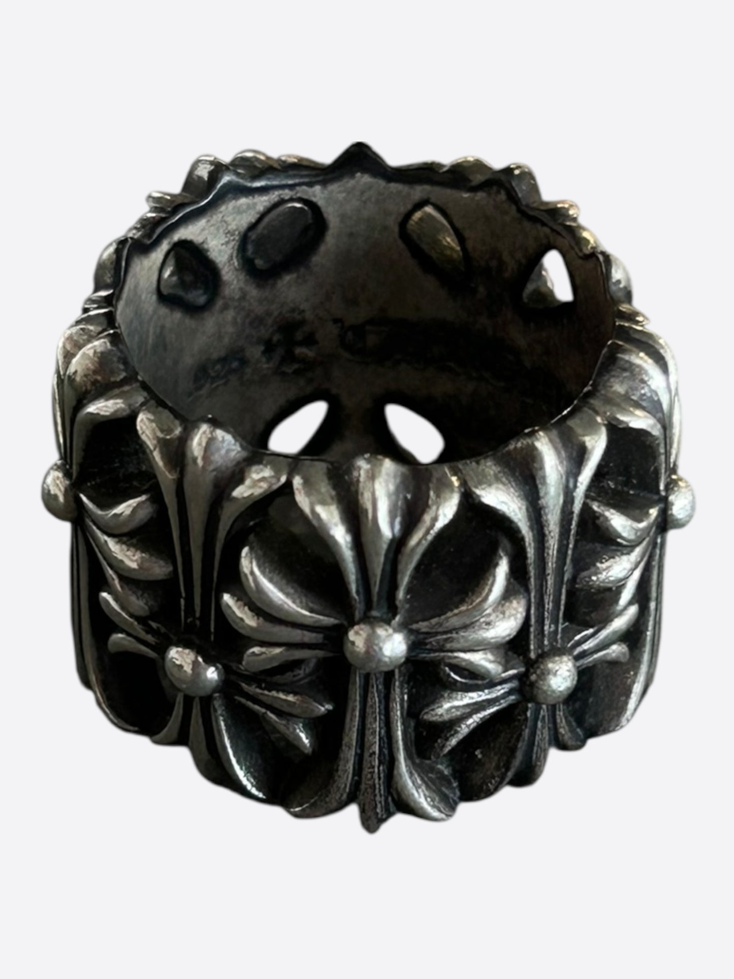 Chrome Hearts Silver Cemetery Ring