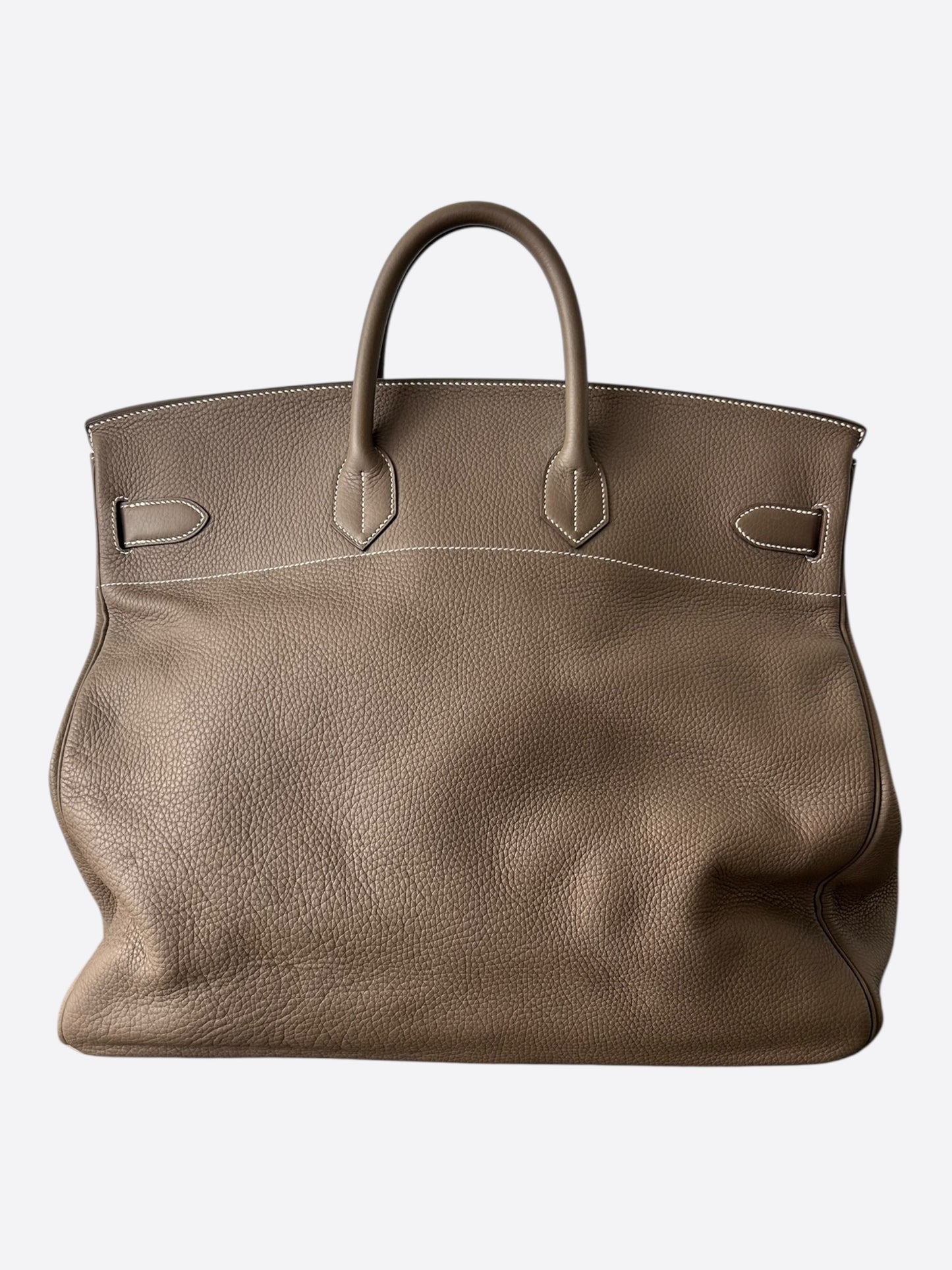 Hermes Etoupe Togo & Palladium Hardware HAC Birkin 50