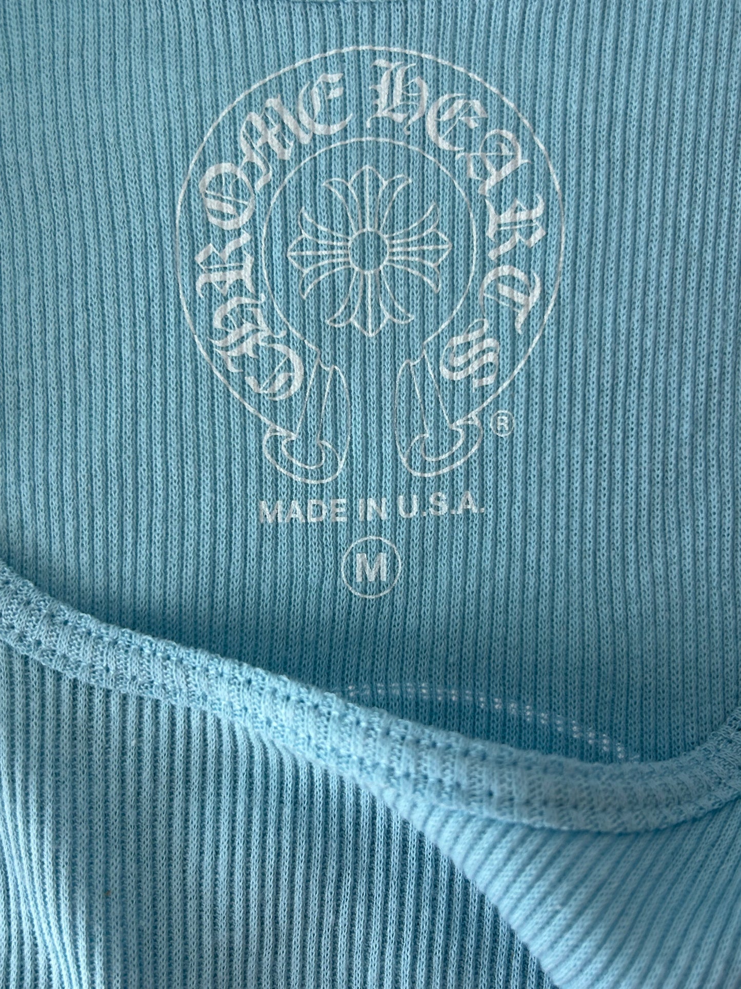Chrome Hearts Blue & White Horseshoe Tank Top