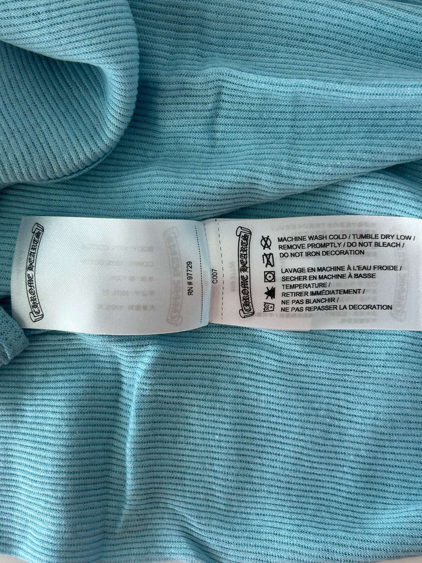 Chrome Hearts Blue & White Horseshoe Tank Top