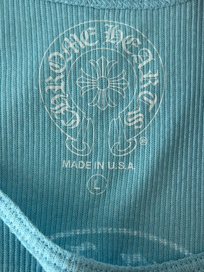 Chrome Hearts Blue & White Horseshoe Tank Top