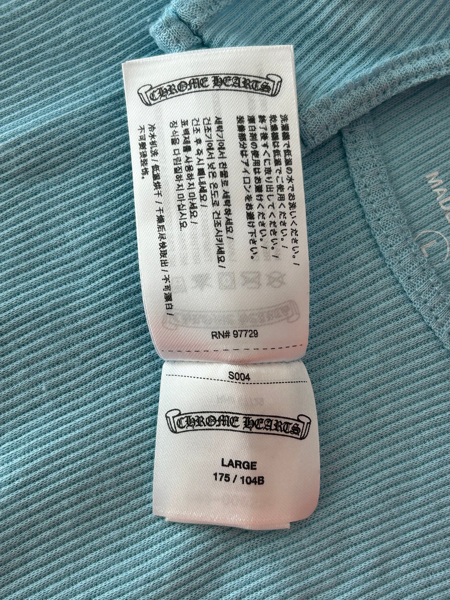 Chrome Hearts Blue & White Horseshoe Tank Top