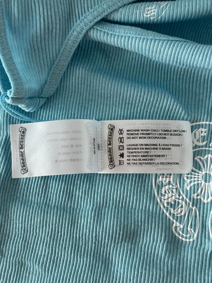 Chrome Hearts Blue & White Horseshoe Tank Top