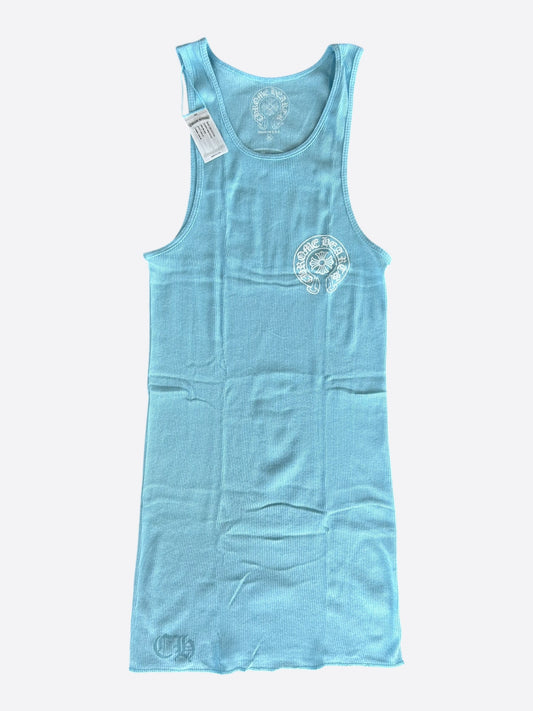 Chrome Hearts Blue & White Horseshoe Tank Top