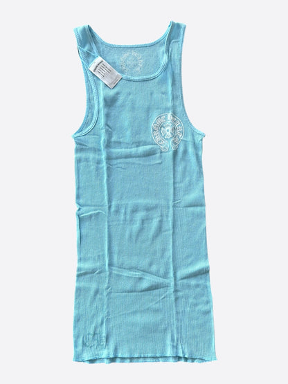 Chrome Hearts Blue & White Horseshoe Tank Top