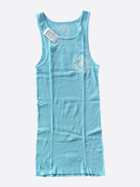 Chrome Hearts Blue & White Horseshoe Tank Top