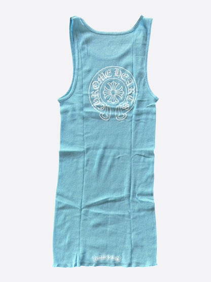 Chrome Hearts Blue & White Horseshoe Tank Top