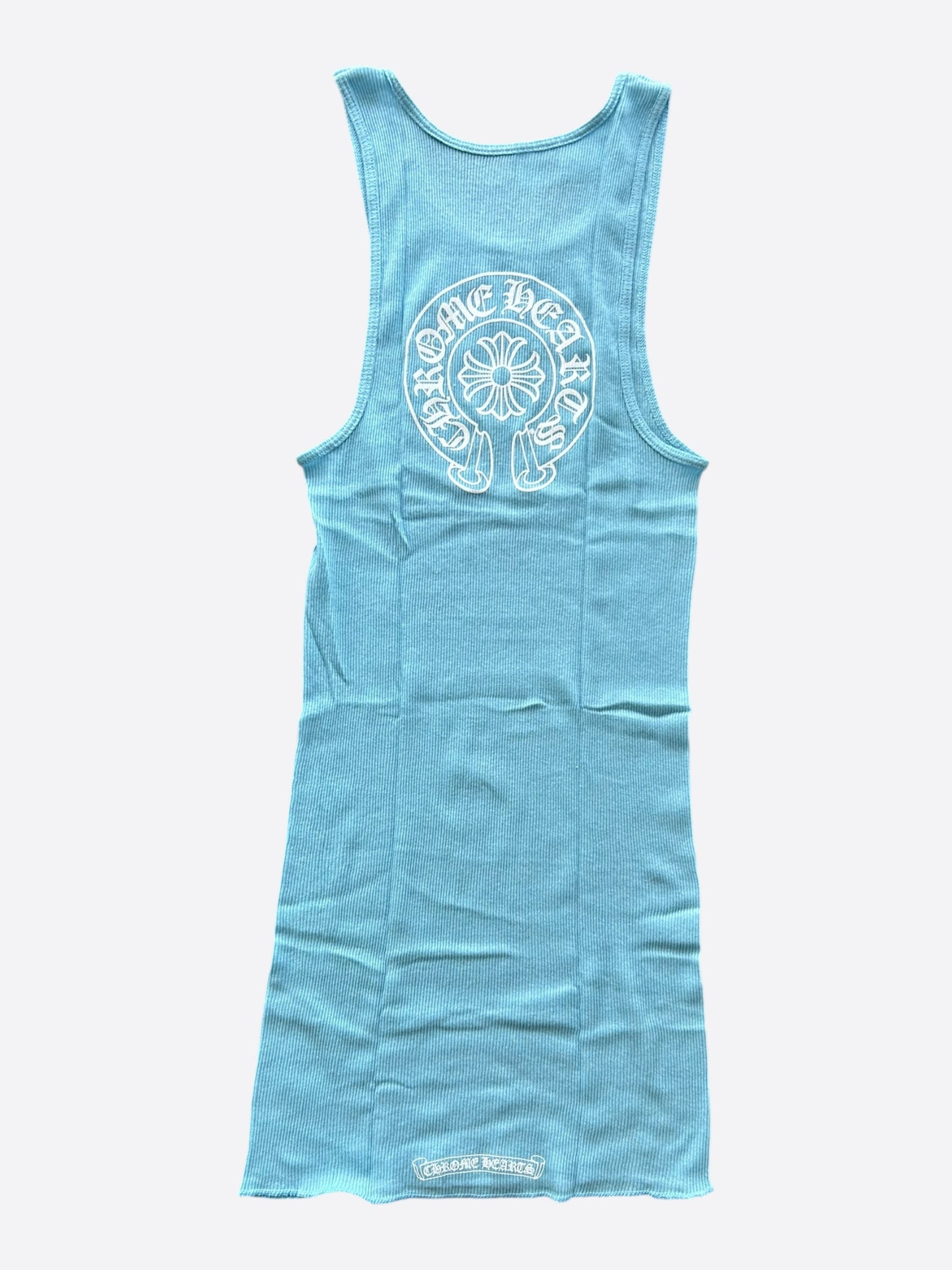 Chrome Hearts Blue & White Horseshoe Tank Top