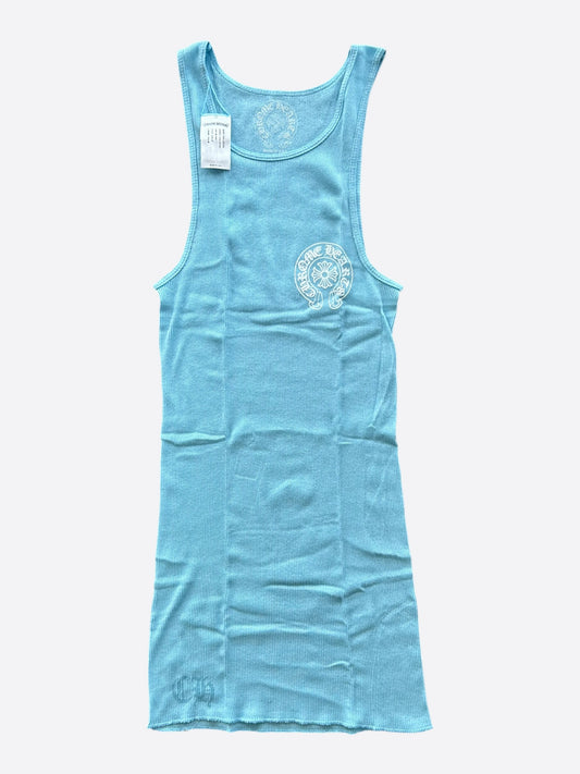 Chrome Hearts Blue & White Horseshoe Tank Top