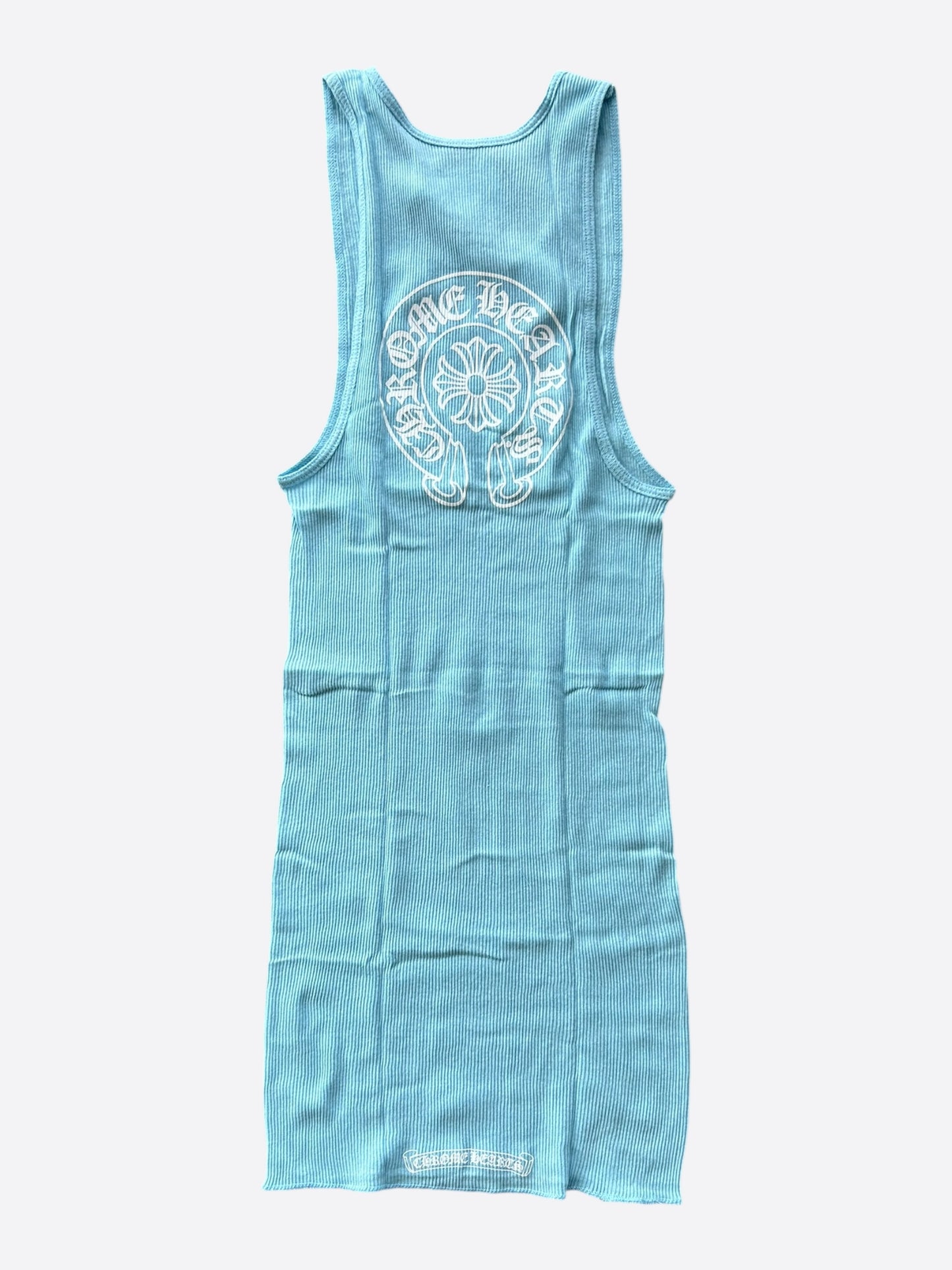 Chrome Hearts Blue & White Horseshoe Tank Top