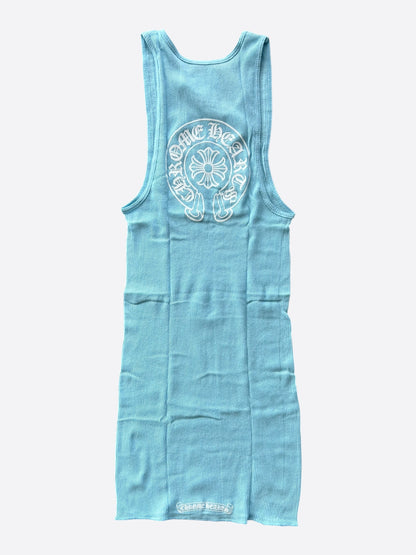 Chrome Hearts Blue & White Horseshoe Tank Top