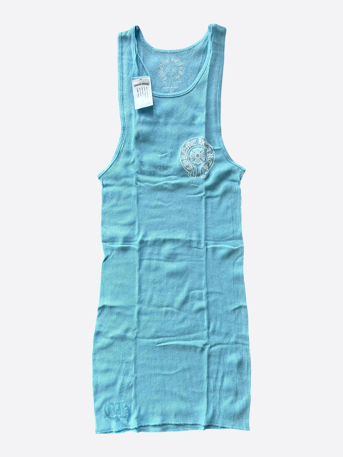 Chrome Hearts Blue & White Horseshoe Tank Top