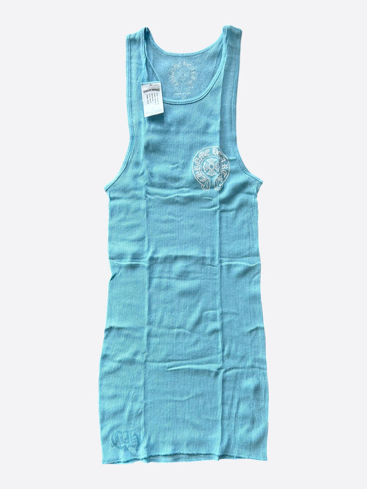 Chrome Hearts Blue & White Horseshoe Tank Top