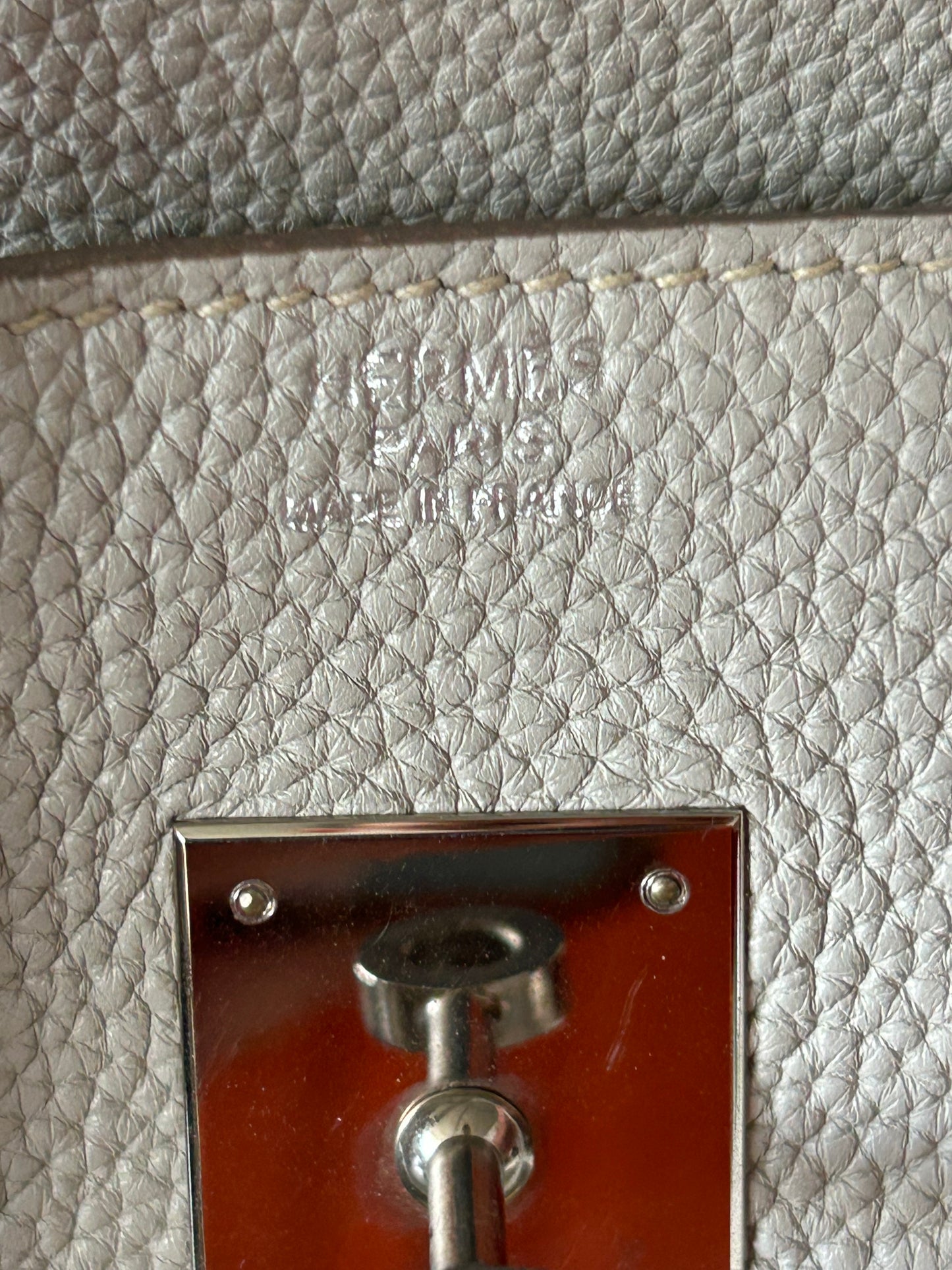 Hermes Gris Pearl Togo & Palladium Hardware Birkin 30