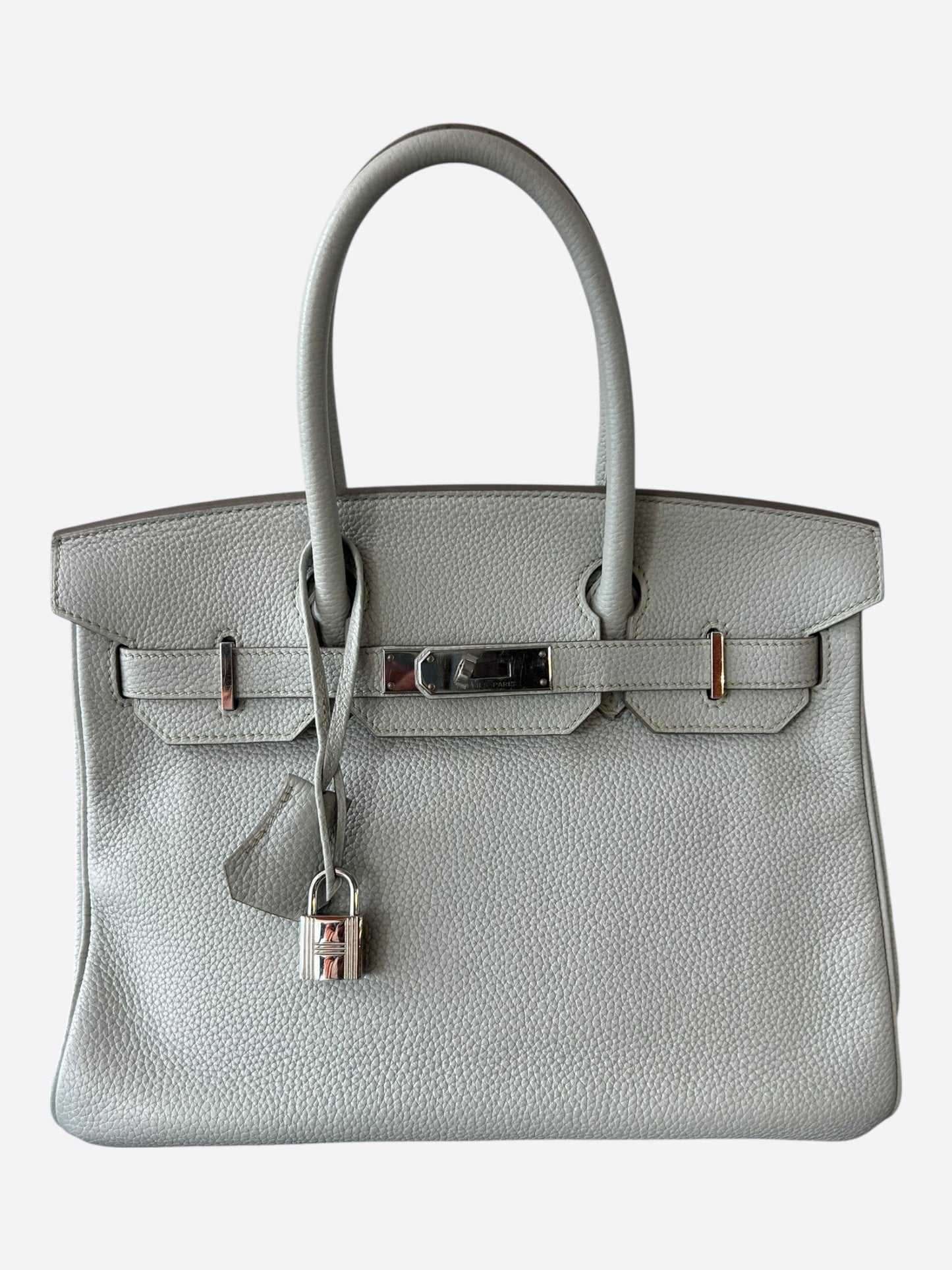 Hermes Gris Pearl Togo & Palladium Hardware Birkin 30
