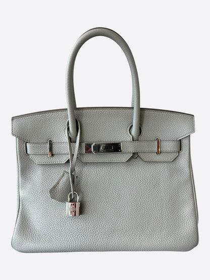 Hermes Gris Pearl Togo & Palladium Hardware Birkin 30