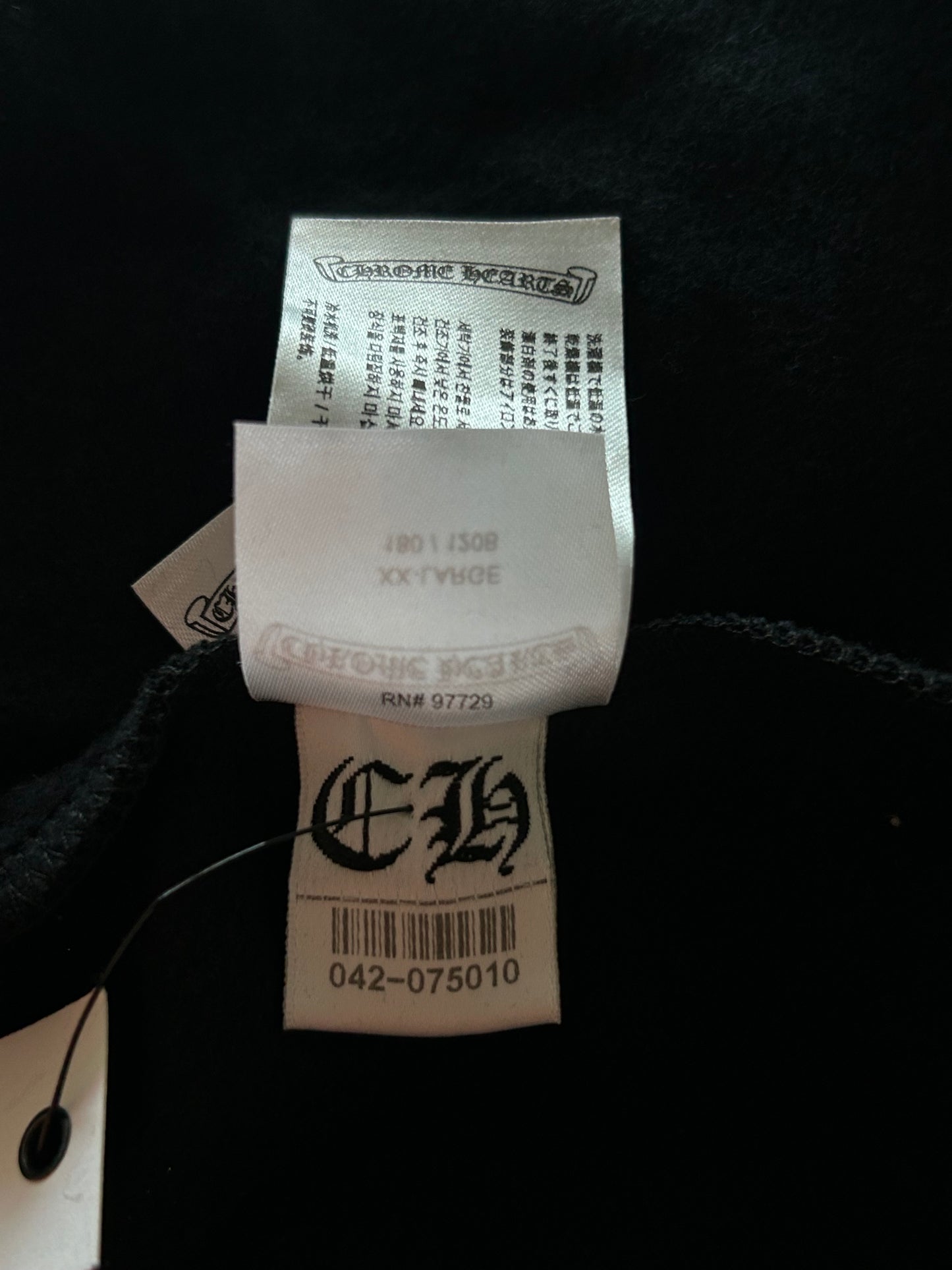 Chrome Hearts Black, White & Pink Deadly Doll Zip Up Hoodie