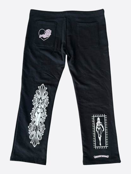 Chrome Hearts Black & Pink Deadly Doll Sweatpants