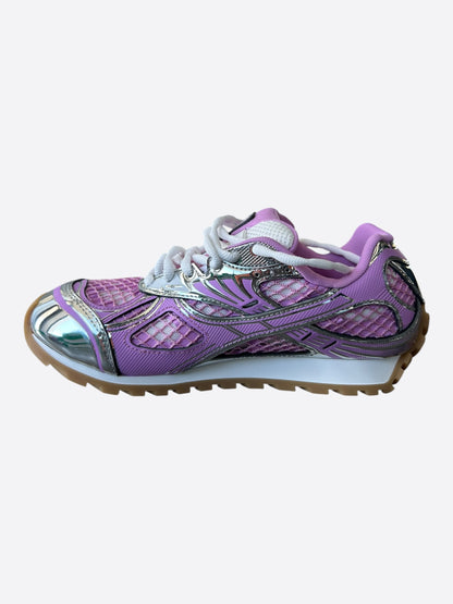 Bottega Veneta Pink & Silver Orbit Women's Sneakers