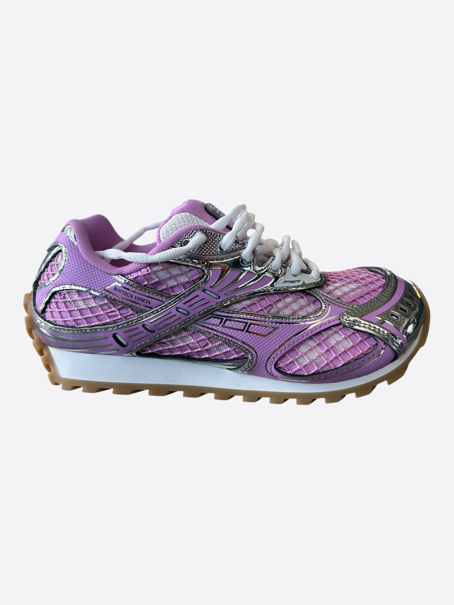 Bottega Veneta Pink & Silver Orbit Women's Sneakers