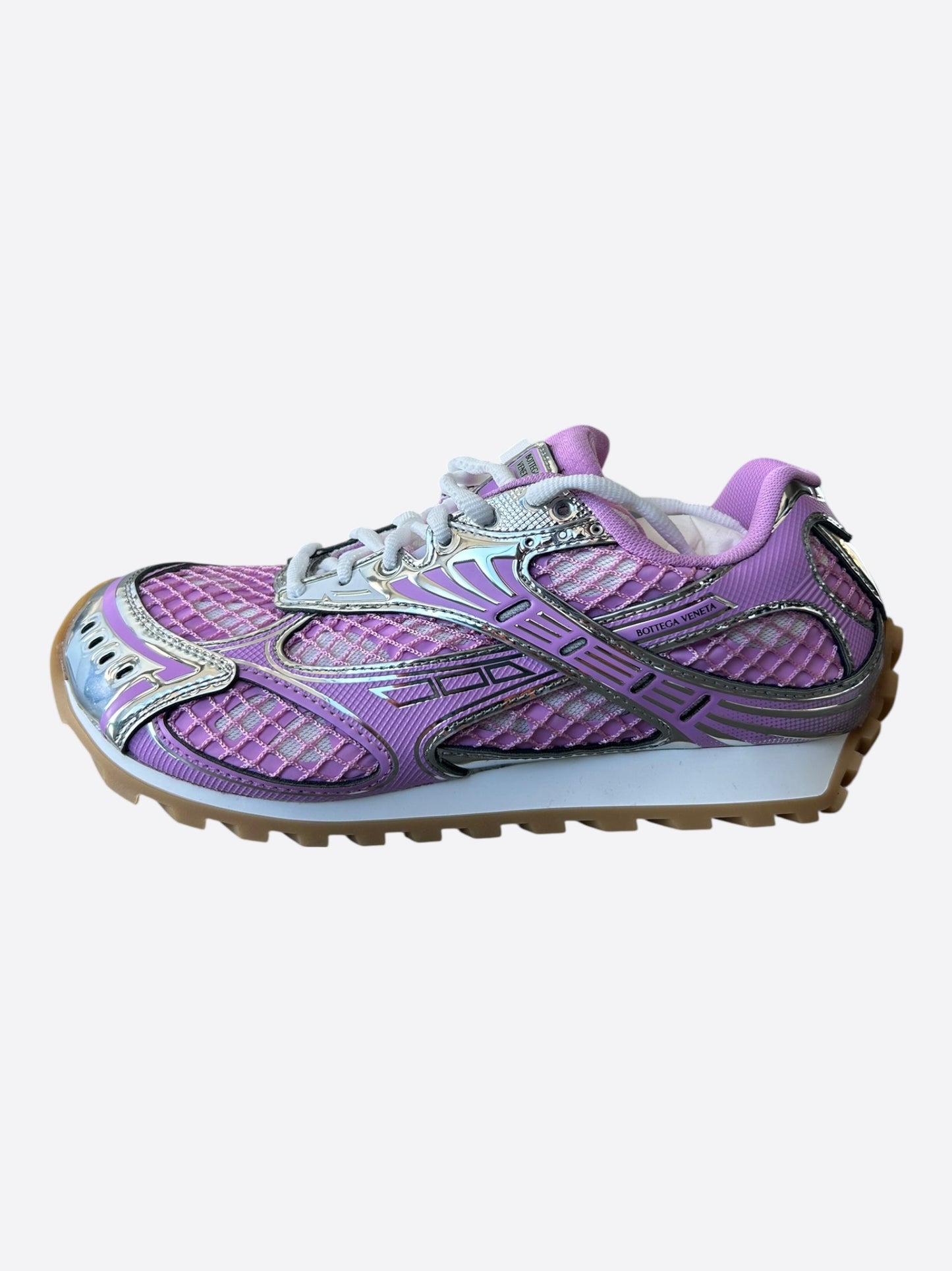 Bottega Veneta Pink & Silver Orbit Women's Sneakers