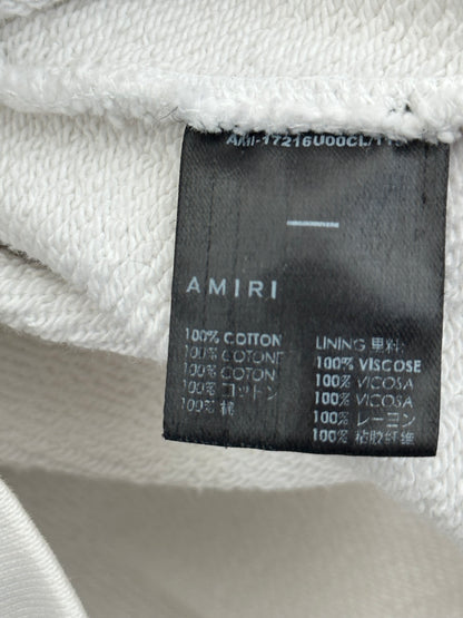 Amiri White & Orange Arts District Logo Hoodie