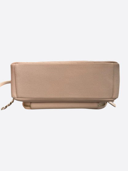 Chanel Beige Caviar Affinity Business Large Flap Bag
